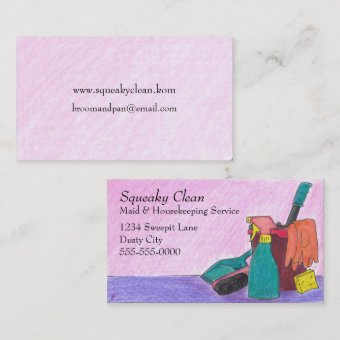 Housekeeping Business Cards | Zazzle