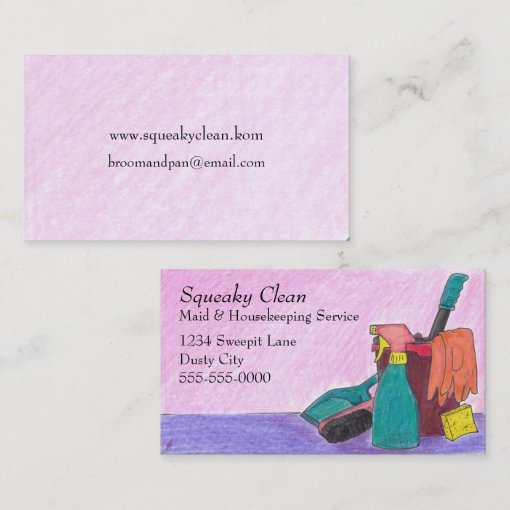 Housekeeping Business Cards | Zazzle