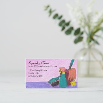 Housekeeping Business Cards | Zazzle