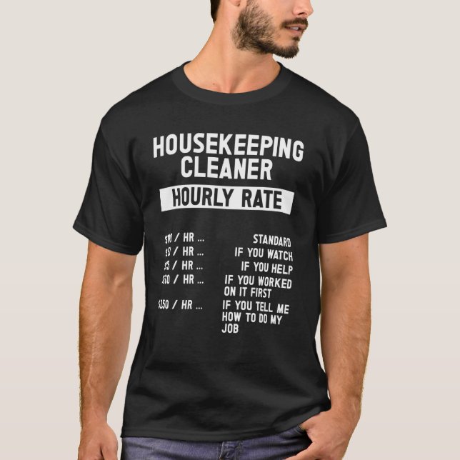 Housekeeping Cleaning Housewife Housekeeping Week  T-Shirt (Front)