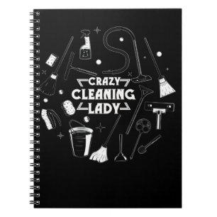 Housekeeping Cleaning Lady Vacuum Cleaner Housekee Notebook