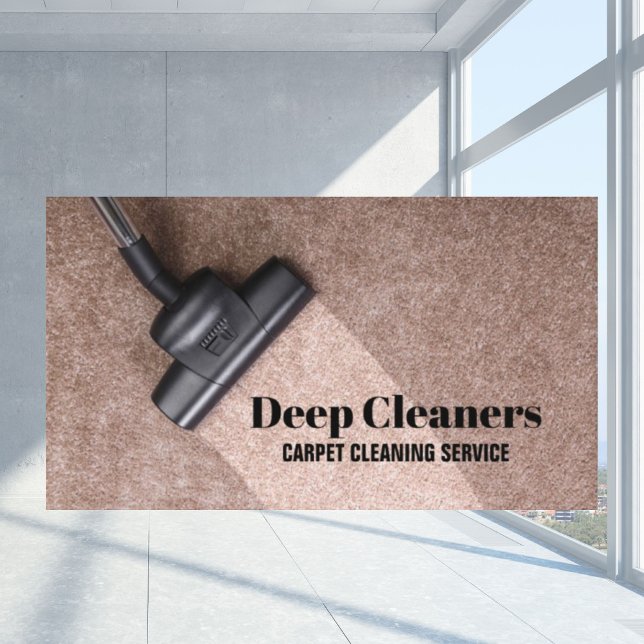 Housekeeping Commercial Floor Carpet Cleaning Business Card (Housekeeping Commercial Floor Carpet Cleaning Business Card)
