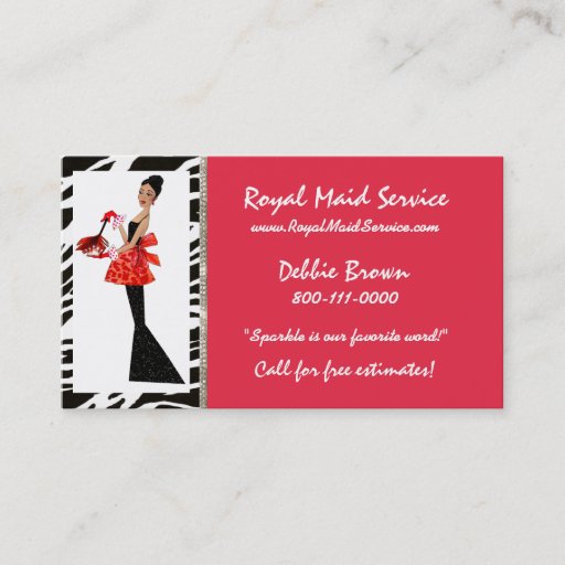 Customizable HouseKeeping Diva Business Cards