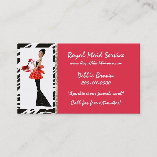HouseKeeping Diva Business Cards (Front)
