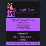 Housekeeping House Cleaning Maid Janitor Flyer<br><div class="desc">Housekeeping House Cleaning Maid Janitor Flyer,  holographic</div>