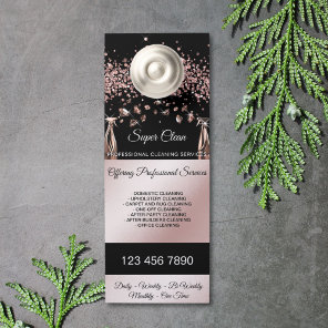 Housekeeping House Cleaning Maid Services Door Hanger