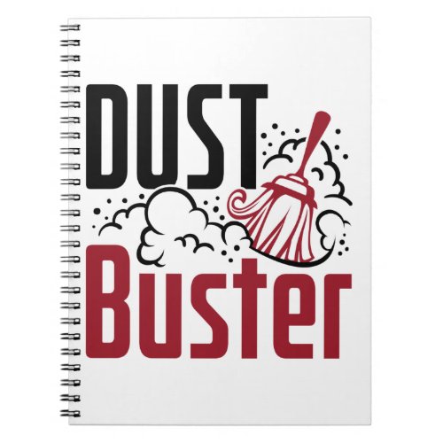 Housekeeping Housekeeper Cleaning Lady Dust Buster Notebook