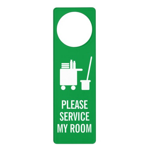 Housekeeping Please clean  service my room hotel Door Hanger