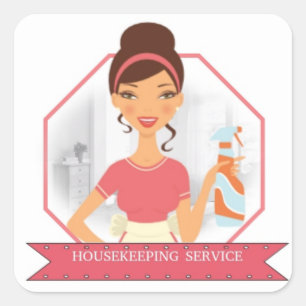 Housekeeping Square Sticker