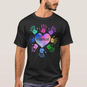Housekeeping Staff Hand Heart T-Shirt