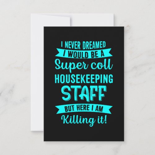 Housekeeping Staff Housekeeper Cleaning Lover Grap RSVP Card