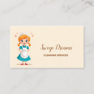 Housemaid Housekeeper Business Card