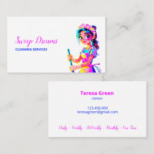 Housemaid Self-Employed Housekeeper Calling Card