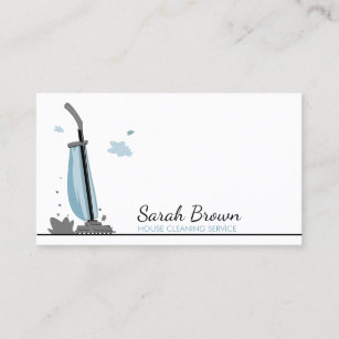 Housemaid Vacuum Cleaner Art Business Card