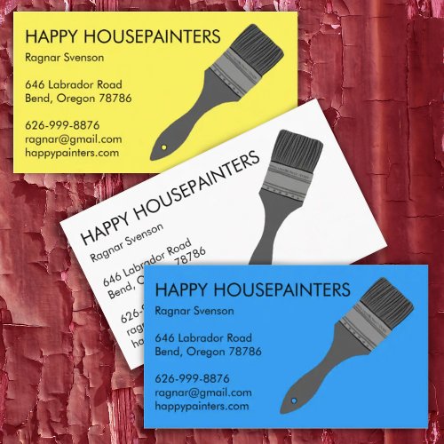 Housepainter Contractor Handyman Construction Cool Business Card