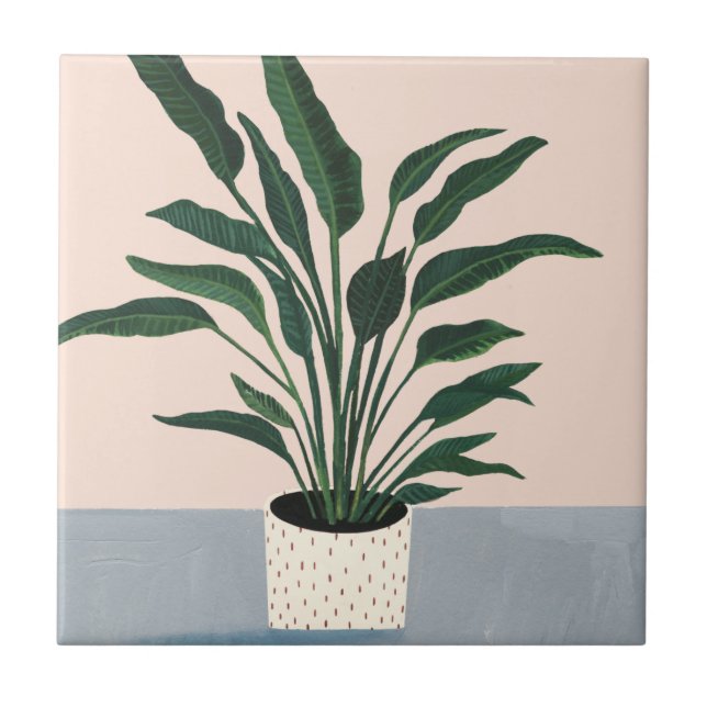 Houseplant Ceramic Tile (Front)