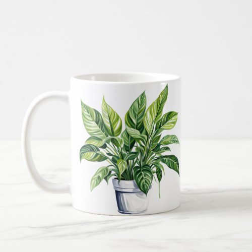 Houseplant Leaves Cute Aesthetic Plant Lover Gift Coffee Mug