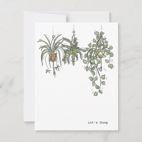 Houseplant Note Card