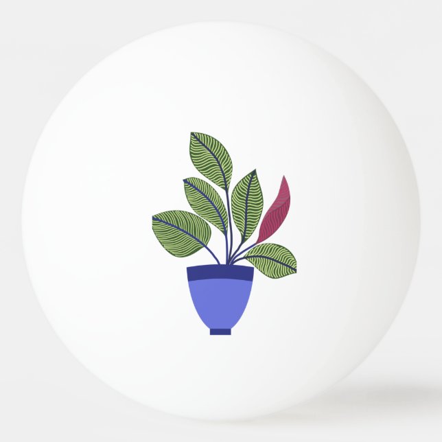 Houseplant Ping Pong Ball (Front)