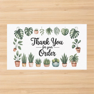 Houseplant Small Business Thank You Business Card