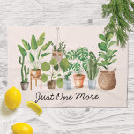 Houseplant Watercolor Quote Kitchen Towel<br><div class="desc">Enhance your living space with our Houseplant Watercolor Quote kitchen towel. This artwork showcases vibrant watercolor illustrations of houseplants,  creating a natural ambiance. Great as gift for plants,  garden,  and nature lovers.</div>