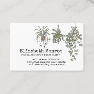 Houseplants Business Card