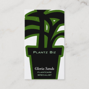 Houseplants Horticulture Green Business Card