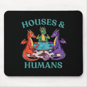Houses And Humans Dragon Tabletop Rpg Fantasy Paro Mouse Pad