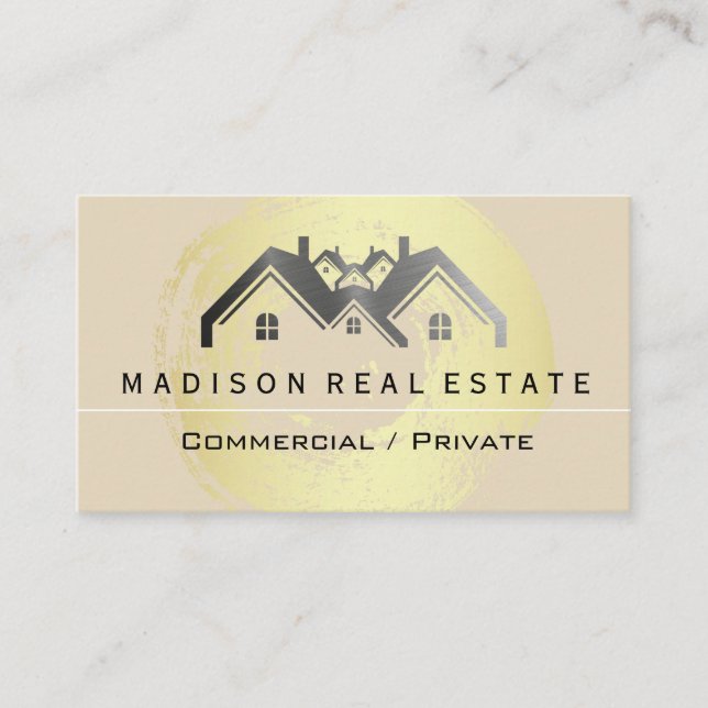 Houses and Properties Business Card (Front)