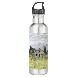 Houses at Argenteuil Claude Monet Stainless Steel Water Bottle