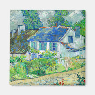 Houses at Auvers, 1890 by Vincent van Gogh Magnet