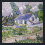 Houses at Auvers Vincent  van Gogh   Poster<br><div class="desc">Houses at Auvers/ Houses in Auvers . Vincent Willem van Gogh. Cute summer landscape. In a green garden there is a house with three windows and a blue roof. There are trees in the background. Clouds are running across the blue sky. Reproduction of famous works of art images in the...</div>
