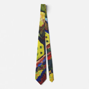 Houses at Murnau - Wassily Kandinsky Neck Tie