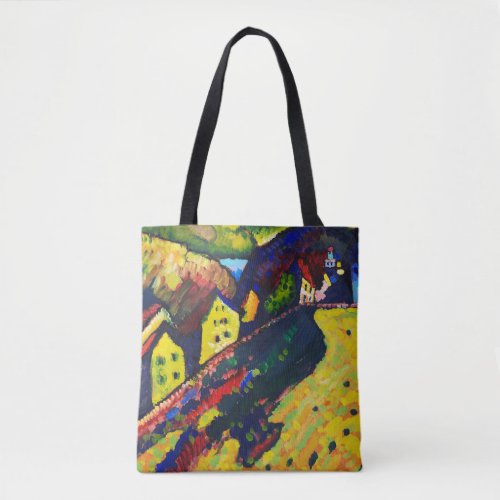 Houses at Murnau Wassily Kandinsky Tote Bag