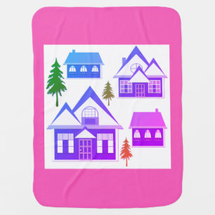 Houses Baby Blanket