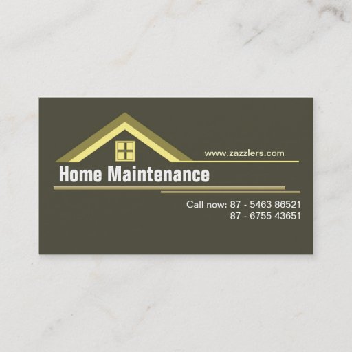Customizable houses business card