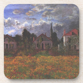 Houses In Argenteuil - Claude Monet - 1873 Beverage Coaster