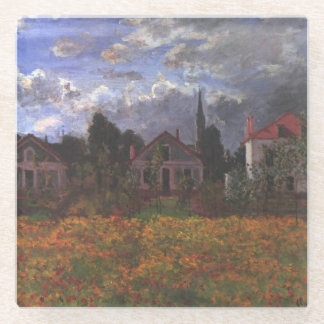 Houses In Argenteuil - Claude Monet - 1873 Glass Coaster