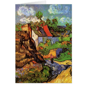Houses in Auvers by Vincent van Gogh Cards