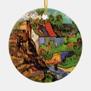 Houses in Auvers by Vincent van Gogh Ceramic Ornament