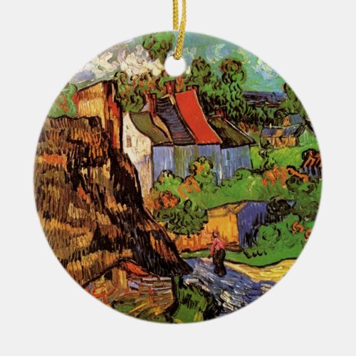 Houses in Auvers by Vincent van Gogh Ceramic Ornament