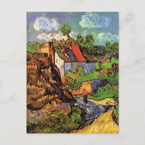 Houses in Auvers by Vincent van Gogh Postcard