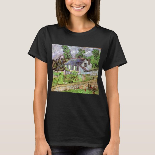 Houses in Auvers by Vincent van Gogh T-Shirt (Front)