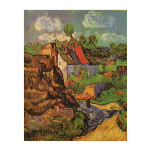 Houses in Auvers by Vincent van Gogh Wood Wall Decor