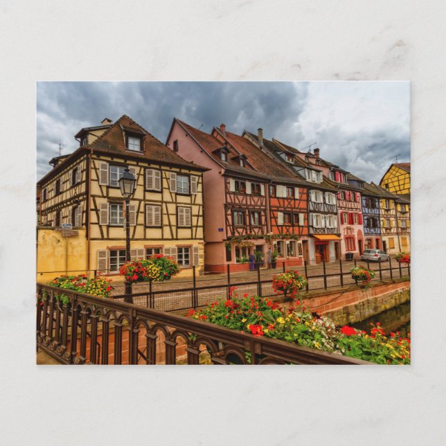 Houses in Colmar, Alsace, France Postcard (Front)