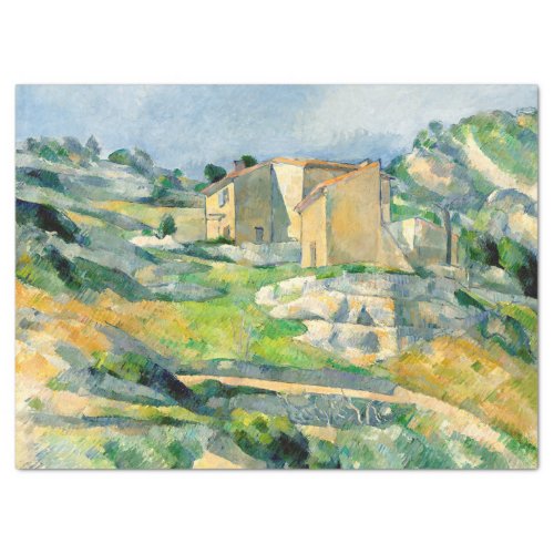 HOUSES IN PROVENCE 1883 CEZANNE PAINTING TISSUE PAPER