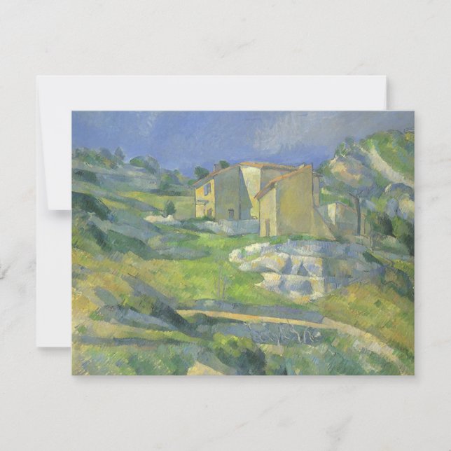 Houses in Provence by Paul Cezanne, Vintage Art (Front)