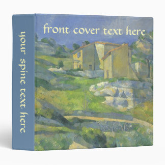 Houses in Provence by Paul Cezanne, Vintage Art 3 Ring Binder