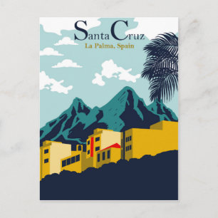 Houses in Santa Cruz, La Palma, Spain Postcard