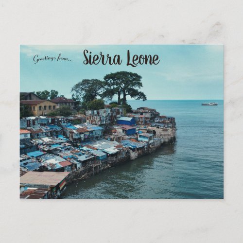 Houses in Sierra Leone Postcard